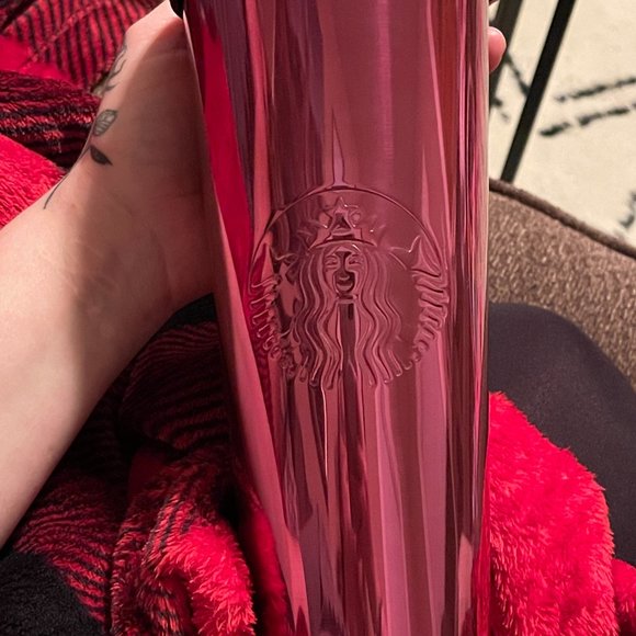 Starbucks Stainless Steel Berry Pink Large 24 oz Tumbler Cold Cup - Picture 9 of 14